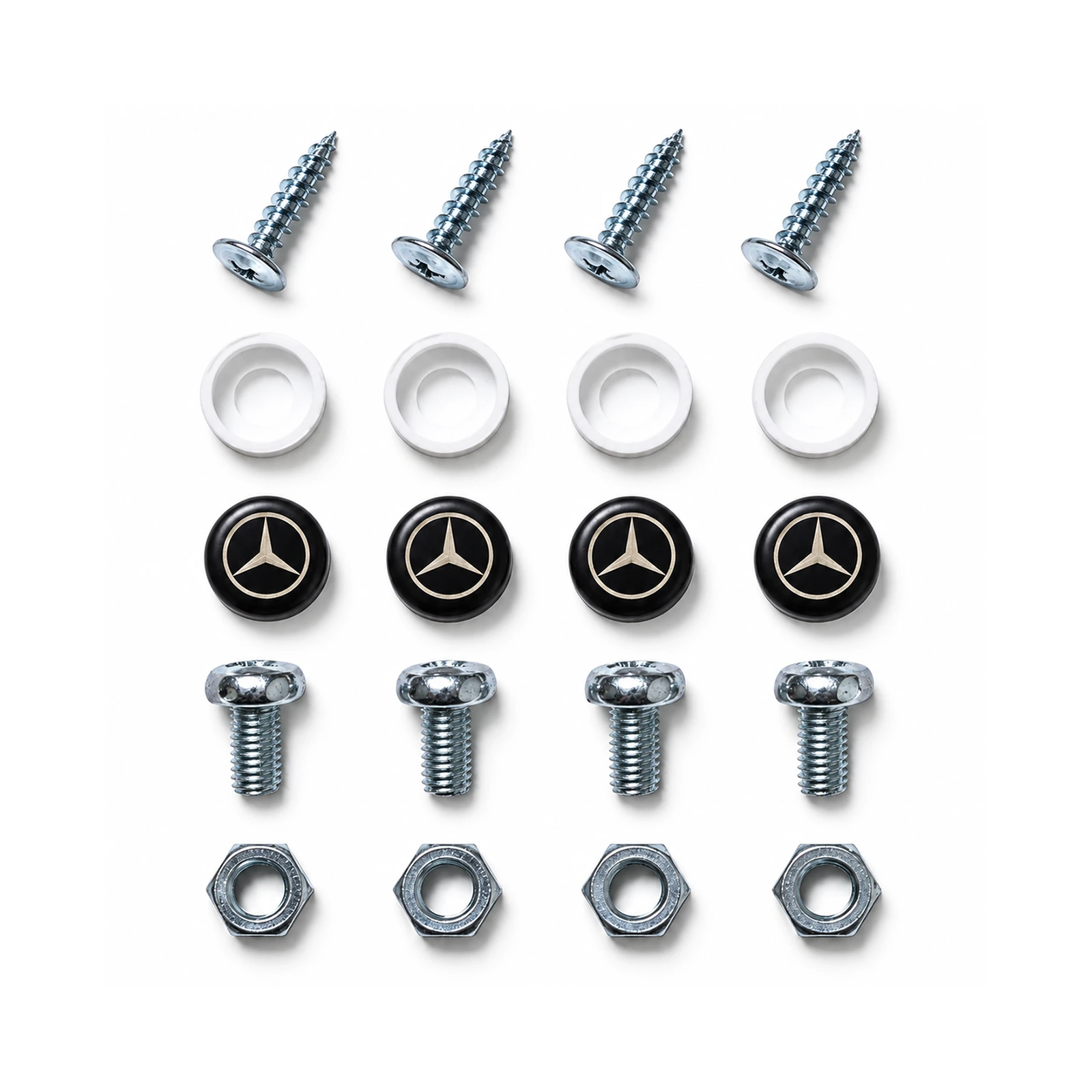 КНЗ (Крепление номерного знака) ЧЕРНЫЙ Мерседес надпись логотип Mercedes