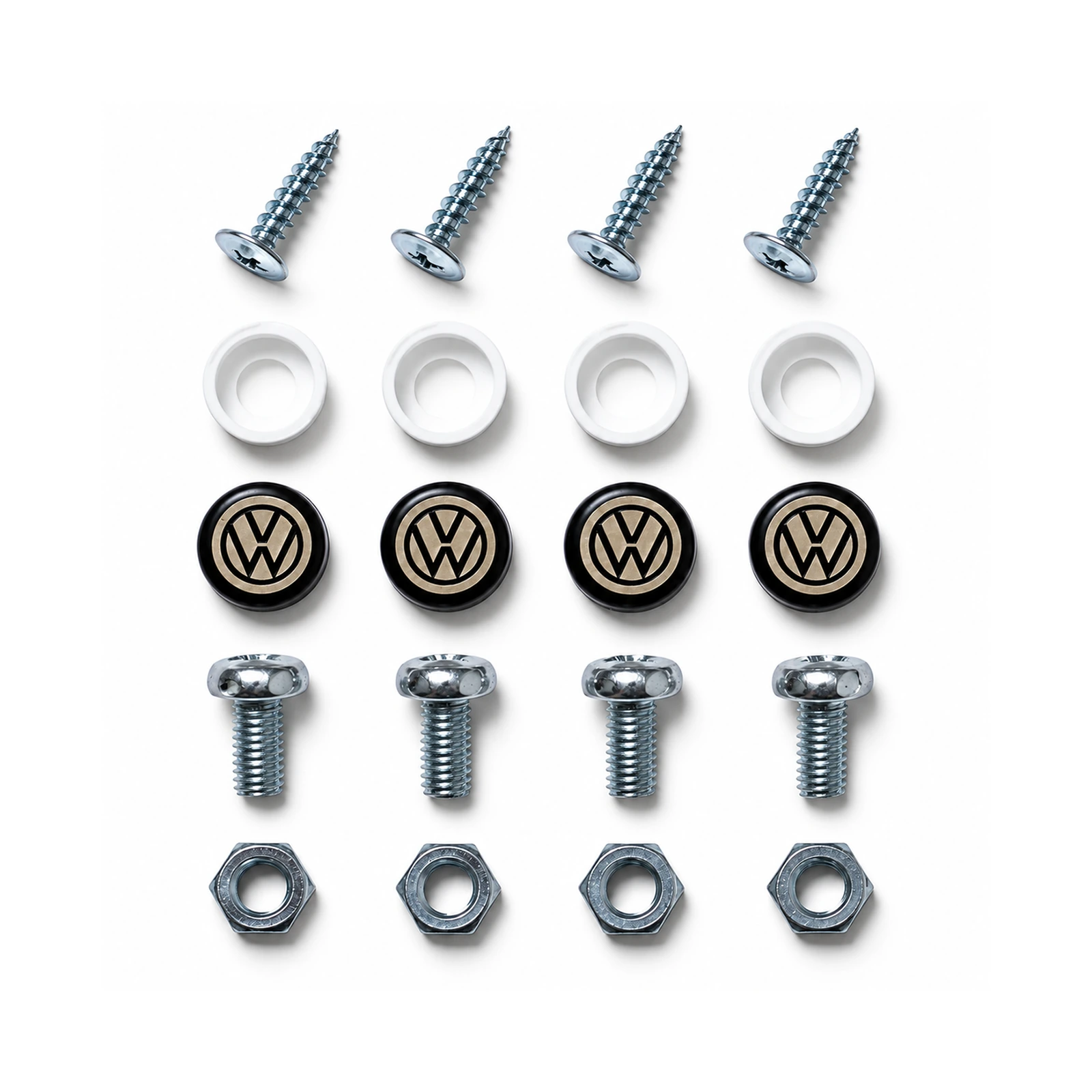 КНЗ (Крепление номерного знака) ЧЕРНЫЙ Фольксваген надпись логотип Volkswagen
