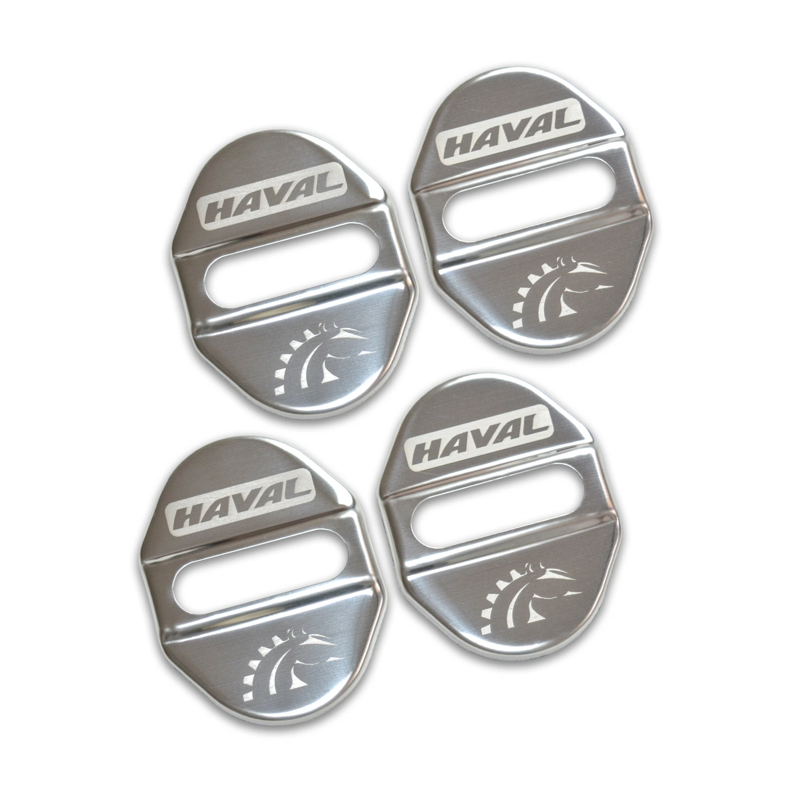 ПЕТЛИ (ТИП 2) НЕРЖ Хавал F7 / Haval F7 (2018-2026) (4 шт.) надпись Haval