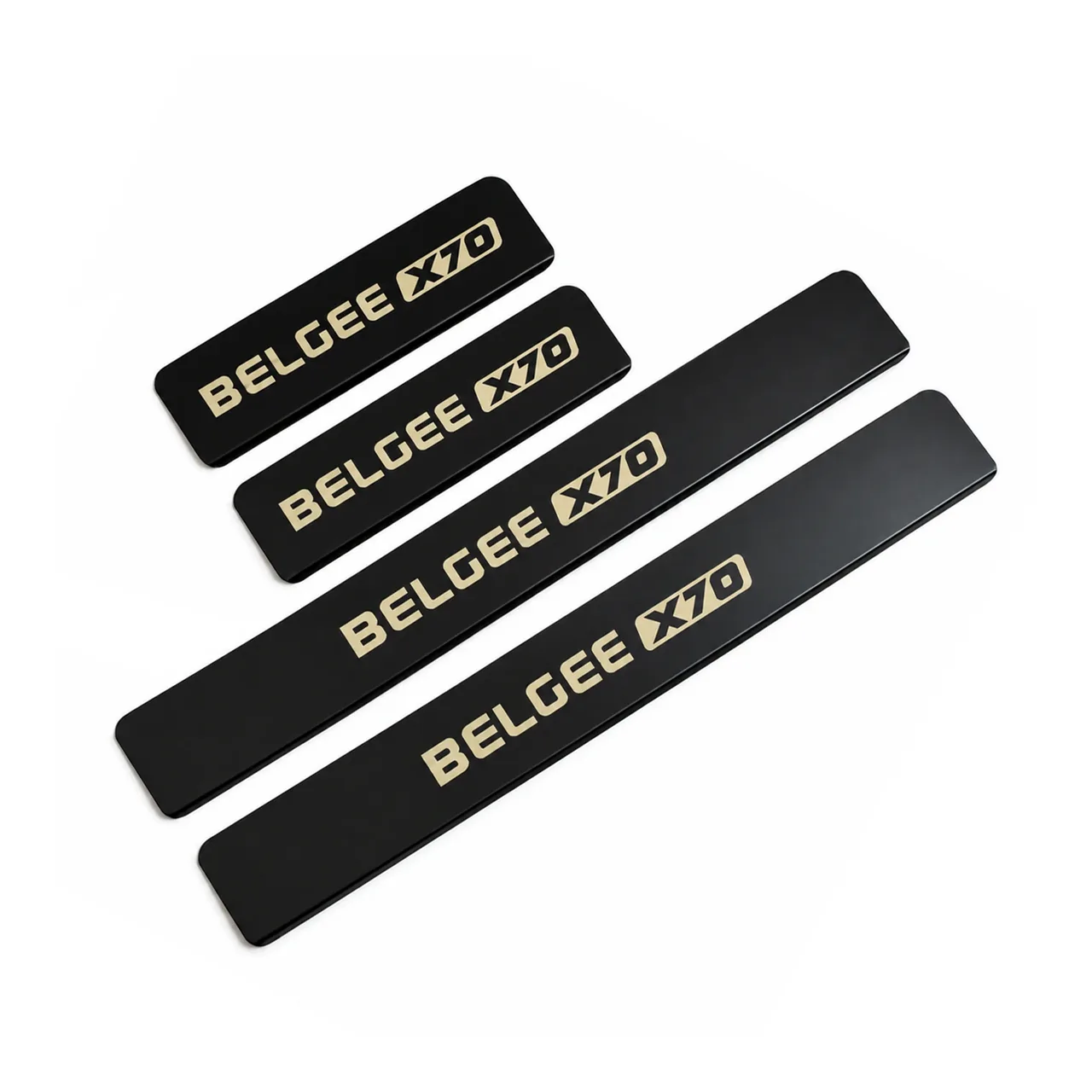 ПОРОГИ ЧЕРНЫЕ Белджи X70 / Belgee X70 (2024- по н.в.) надпись Belgee X70