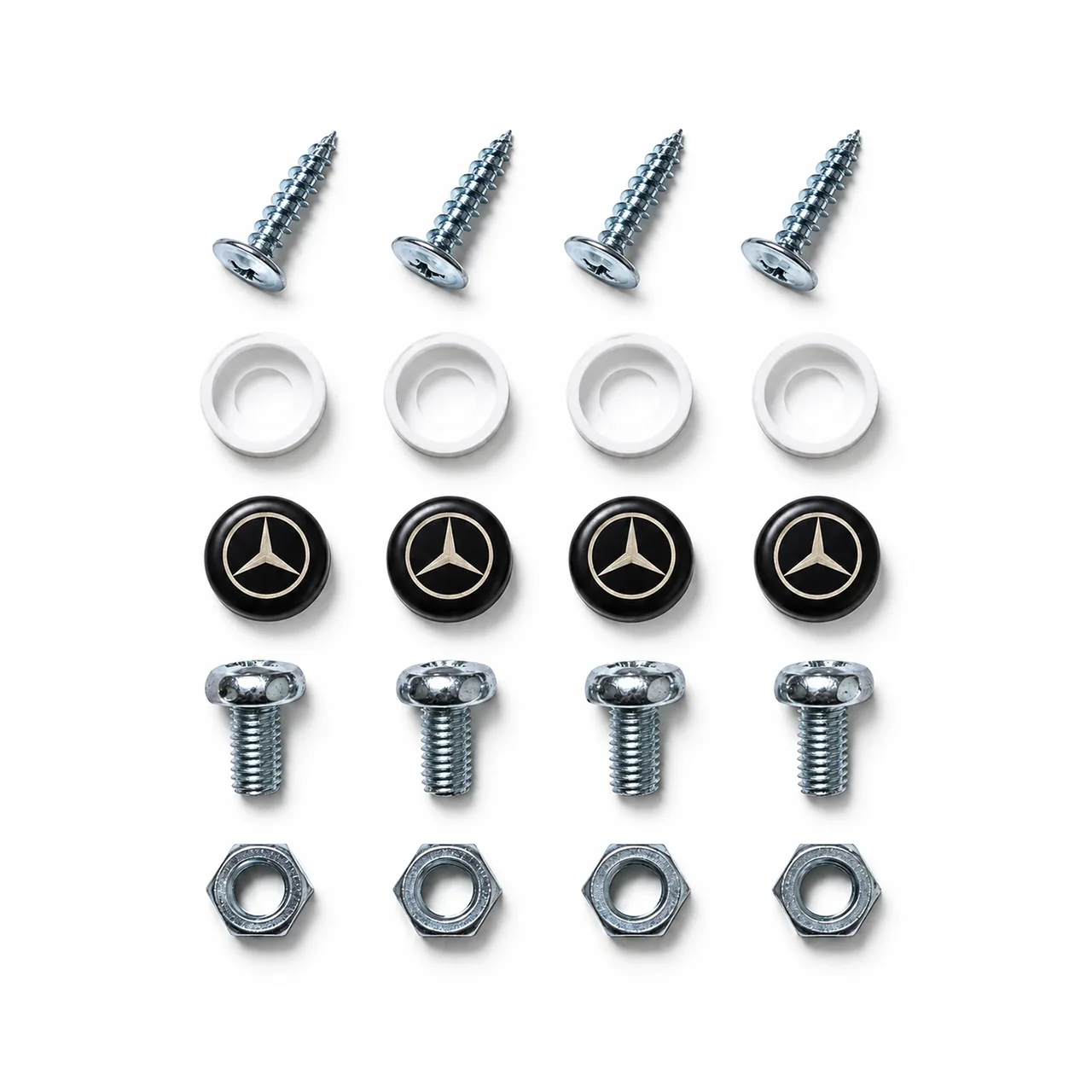 КНЗ (Крепление номерного знака) ЧЕРНЫЙ Мерседес надпись логотип Mercedes